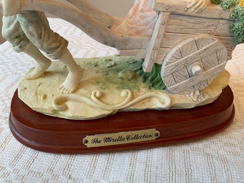 La colección Mirella hombre tirando carruaje dama en ella rara figura de hallazgo - Imagen 9 de 12