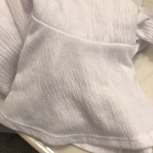 Cato Women’s White Tunic Tapered Top With Tapered Sides & Bell Sleeves Sz S EUC - Picture 6 of 6