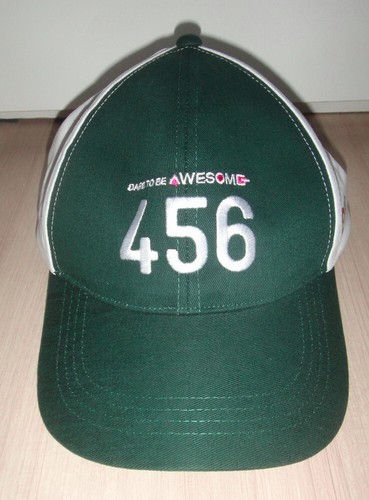 Gorra ajustable Squid Game 456 Logo Tailandia Promo + Young-Hee Cola Can ¡Raro! - Imagen 3 de 8