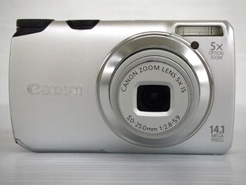 Canon Digital Camera PowerShot A3200 IS Silver 5x 14.1MP Compact Camera - Picture 2 of 6