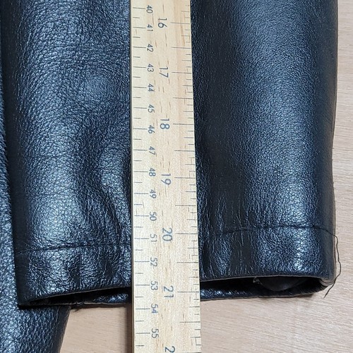 Vintage Roots Coat Jacket Mens Medium Black Leather Preppy Peacoat 3/4 Lined - Picture 10 of 11
