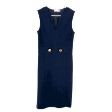 Tory Burch | Small S Navy Sleeveless Sheath Cocktail Dress
