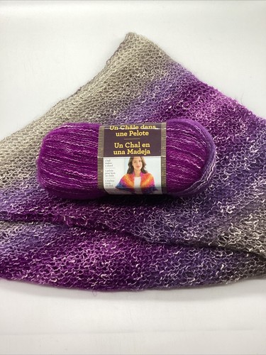 Lion Brand Shawl in a Ball Yarn "Mindful Mauve" 18 Skeins #1069 - Picture 5 of 11