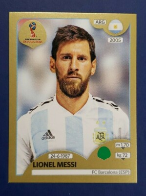 Panini World Cup 2018 - Lionel Messi #288 Gold Sticker