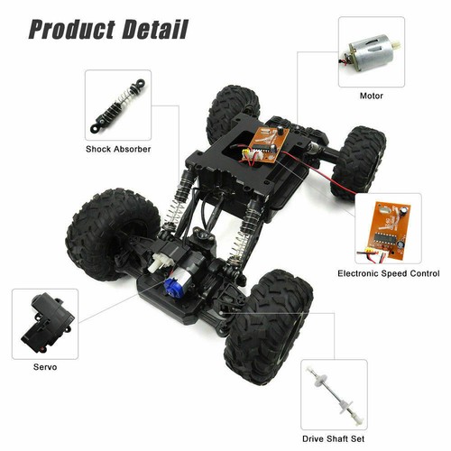 Big RC Cars Large Remote Control Monster Truck 1/12 4WD Off-Road Kids Xmas Toys - Picture 9 of 19