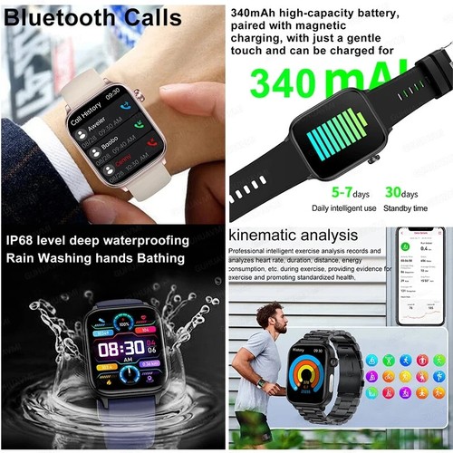 ECG+PPG Medical Grade Smartwatch Bluetooth Call Heart Rate Blood Pressure Body - 第 5/15 張圖片