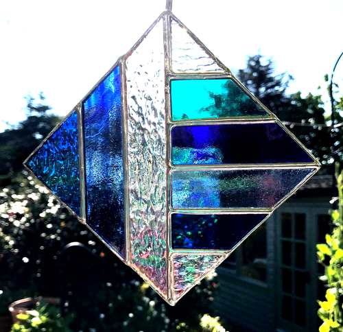 CELTIC KNOT STAINED GLASS Small Square WINDOW RENOVATIONS KITCHEN LIVING ROOM - Bild 23 von 24