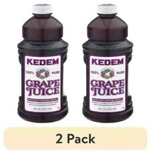 (2 Pack)  Kedem 100% Juice, Grape 64 FL Oz KOSHER Naturally Rich in Antioxidants