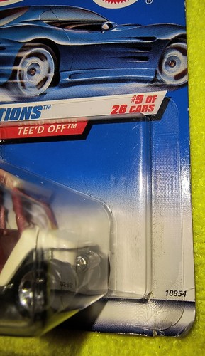 Hot Wheels First Editions, GOLF CAR, #683, 1999 TEE'D OFF, 9/26 NIP - Picture 3 of 12
