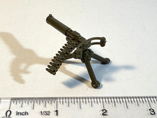 Machine gun World War 2. Swivels on tripod. Nice detail. Plastic.