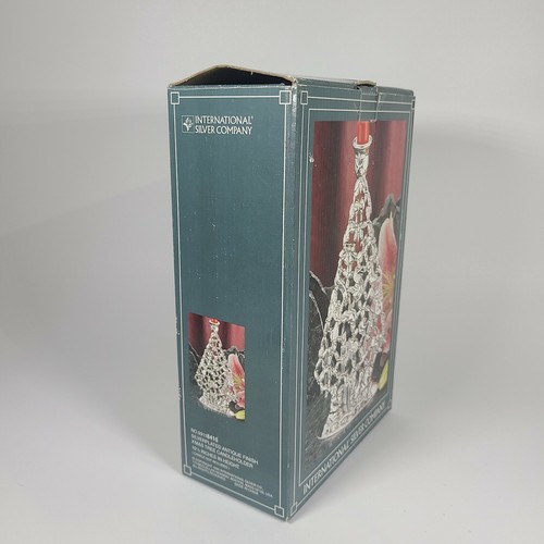 International Silver Co. versilberter Kerzenhalter in Weihnachtsbaumform - Bild 5 von 6