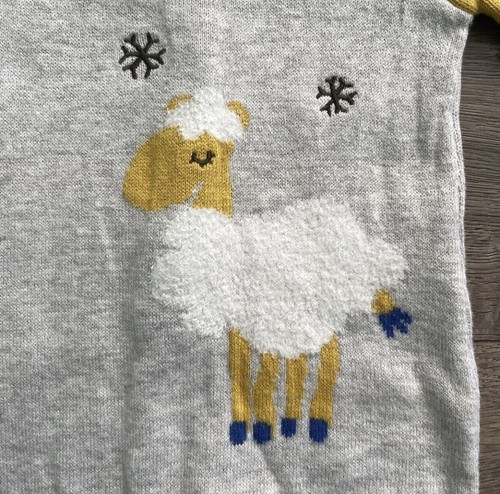 Catimini Llama Jaquard Knit 3m Baby Jumpsuit - Picture 3 of 5