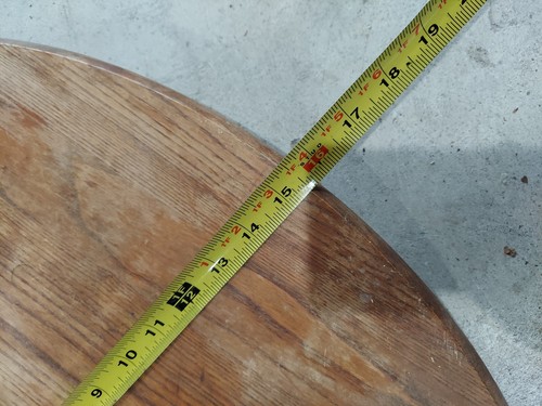 Vintage Solid Oak Folding Table - Picture 8 of 9