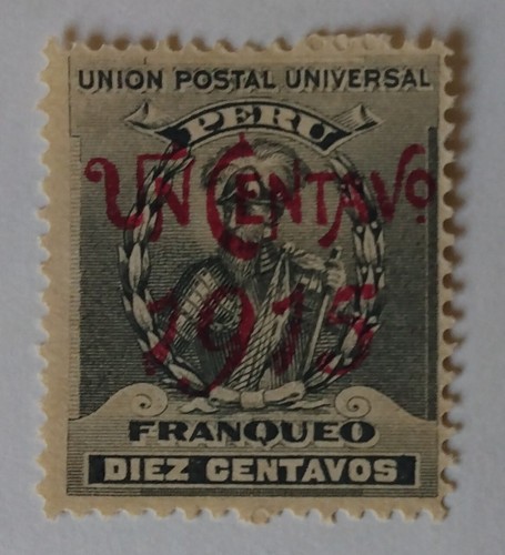 Sello Perú, 1915, sc#188, sin usar, NG