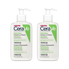 2x CeraVe Hydrating Cream-to-Foam Cleanser for Normal to Dry Skin 236ml = 472mL