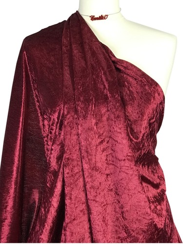Crushed Velvet Stoff Premium Qualität mittelschwer 2 Wege Stretch Bastelmaterial - Bild 22 von 66