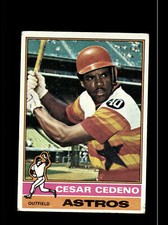 Houston Astros Cesar Cedeno Topps Baseball Excellent