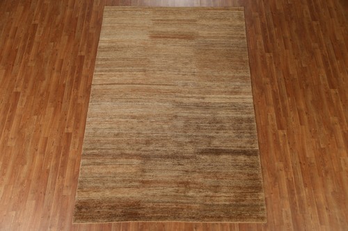 Abstract Contemporary Area Rug 6x9 ft Hand-knotted Carpet - Picture 2 of 12