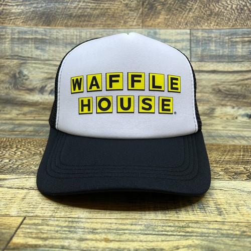 Waffelhaus Herren Truckermütze schwarz Druckknopflasche Retro Restaurant altes Logo Ballkappe - Bild 2 von 8