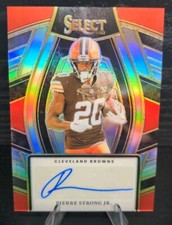 2023 Panini Select Pierre Strong Jr Auto SP Autograph SELS-PST Cleveland Browns