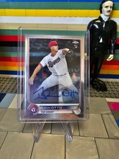 2022 Topps Chrome Rookie Autograph #RA-GO GLENN OTTO  RC Auto Texas Rangers 