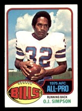 1976 Topps Football #300 O.J. Simpson EX