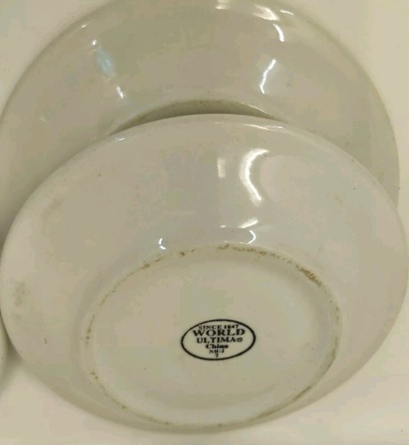8 Libbey NR-2 Ultima 7 Cream White Round Luncheon Cup Soup Plate Dinnerware Cafe - Picture 6 of 12