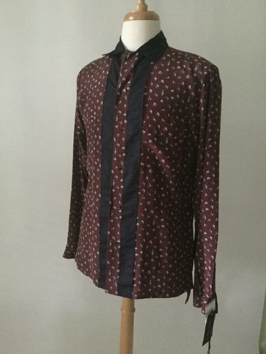 NUEVA Camisa de Luchador Premio Dolce & Gabbana Borgoña con Whimsy Boxers (Talla M) - $980 - Imagen 4 de 12