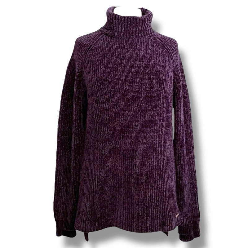 sweaty-betty chenille turtleneck tunic oversized sweater