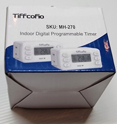 Tiffcofio Indoor Digital Programmable Timer MH-270 Pack Of 2