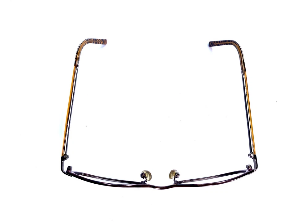 Valentino Brown Tortoise Oval Metal Frame Eyeglasses Italy 5254 007H 50 17 135 - Image 4 of 4