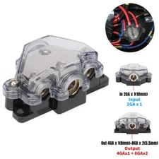 Plastic Cover Car Audio Distribution Block 1 In 3 Out Versatile Connectivity