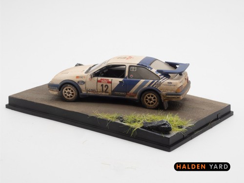 Ford Sierra RS Cosworth weathered rally car diorama. Ref U4 - Picture 6 of 6