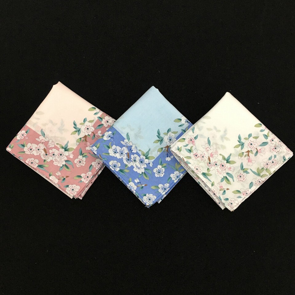 3 Count Practical Handkerchief for Blowing Nose Miss Women's eBay
