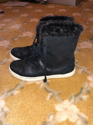 ugg high top sneakers with fur