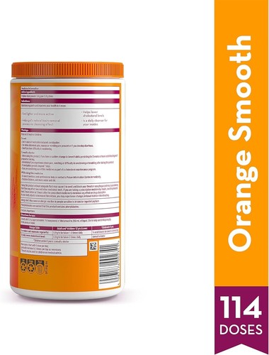 Metamucil Fibre Supplement 673g Powder (114 Doses) - Orange Smooth Psyllium Husk - Picture 4 of 14