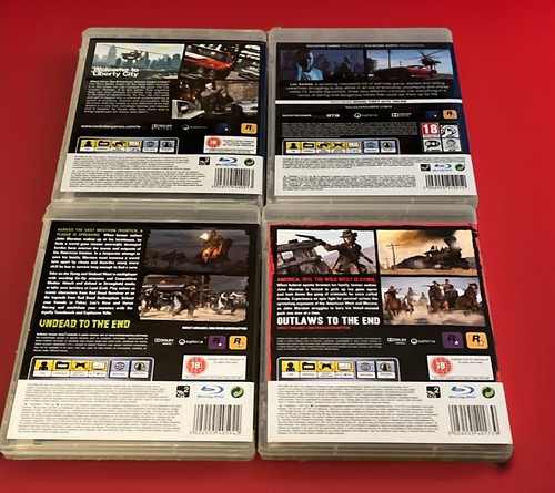 4 PS3 Games Grand Theft Auto IV + V Red Dead Redemption & Undead Nightmare GTA - Picture 2 of 2