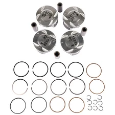 4Pcs Engine Pistons & Rings 55576442 for Chevrolet Cruze Sonic 1.8L l4 2011-2018