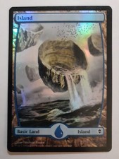  MTG Bling - Full Art Foil - Island #237 - Original Zendikar -F498