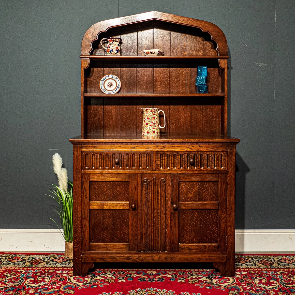 Dark online oak dresser