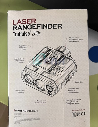 1pc TruPulse 200X New Portable Laser Distance Meter - Picture 2 of 2
