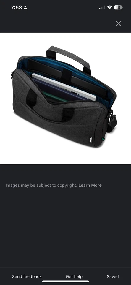 Lenovo Toploader T210 Laptop Bag - NWOT - Image 3 of 4