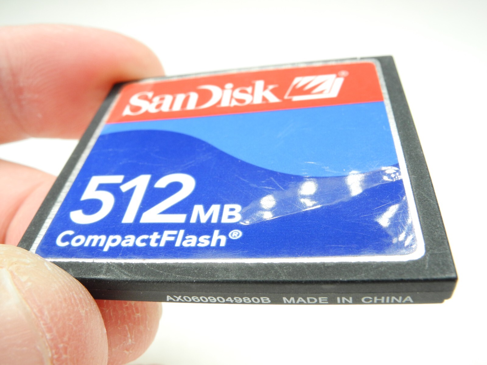 (Heavily Dented) SanDisk 512MB MEGABYTE CF Compact Flash Camera Memory