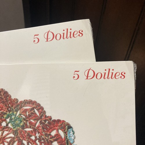 Vintage Handi-Foil Corporation Weihnachtsstern 12" Papier Weihnachtsdeckchen 10 insgesamt neu aus altem Lagerbestand - Bild 2 von 21