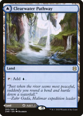 MTG Magic the Gathering Clearwater Pathway (260/493) Zendikar Rising LP