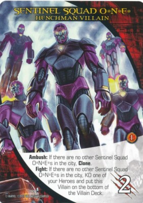 SENTINEL SQUAD ONE Upper Deck Marvel Legendary MESSIAH COMPLEX HENCHMAN VILLAIN