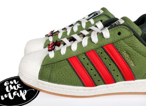Adidas TMNT Shelltoe Superstar Ninja Turtles Verde Reino Unido 5 10 11 12 EE. UU. IF9280 Nuevo - Imagen 3 de 12