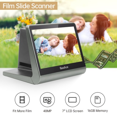 Bisofice Film and Slide Scanner for 135 Film(36*24mm)/126KPK /110 Film C7Y8 - Picture 2 of 12