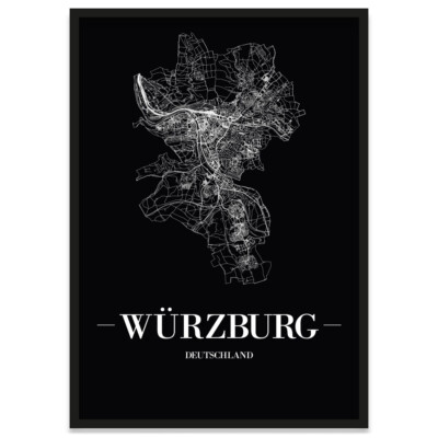 JUNIWORDS Stadtposter W rzburg Schwarz Kunstdruck Plan Map EBay de juniwords-stadtposter-w-rzburg-schwarz-kunstdruck-plan-map-ebay-de