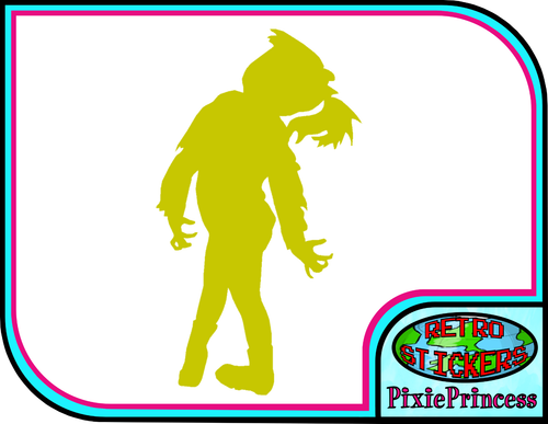 Zombie Girl Child Walking Dead O Vinyl Sticker Horror Wall Window Decal - Picture 14 of 20